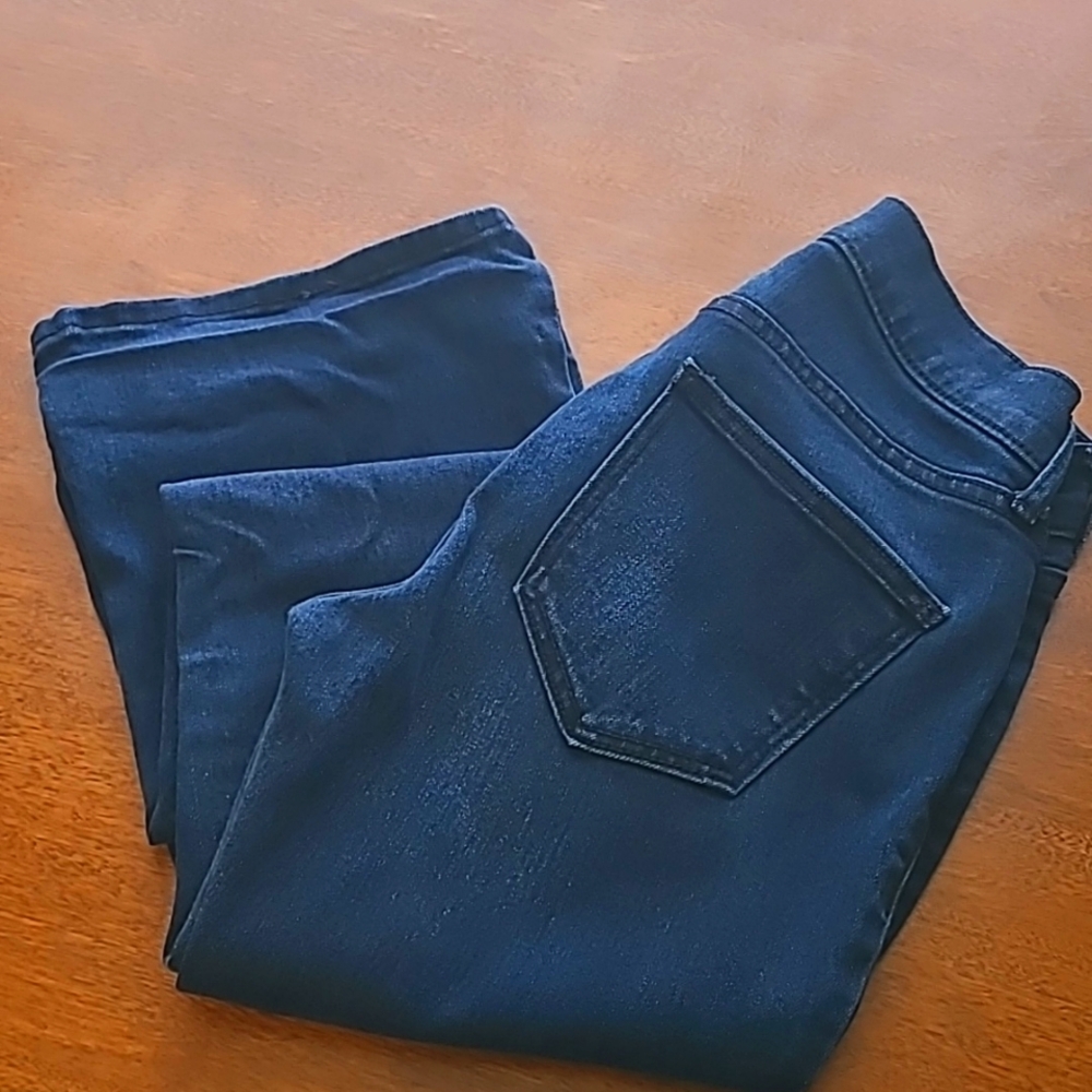 Old Navy Dark Blue Women's Flare Jeans, Size 0P